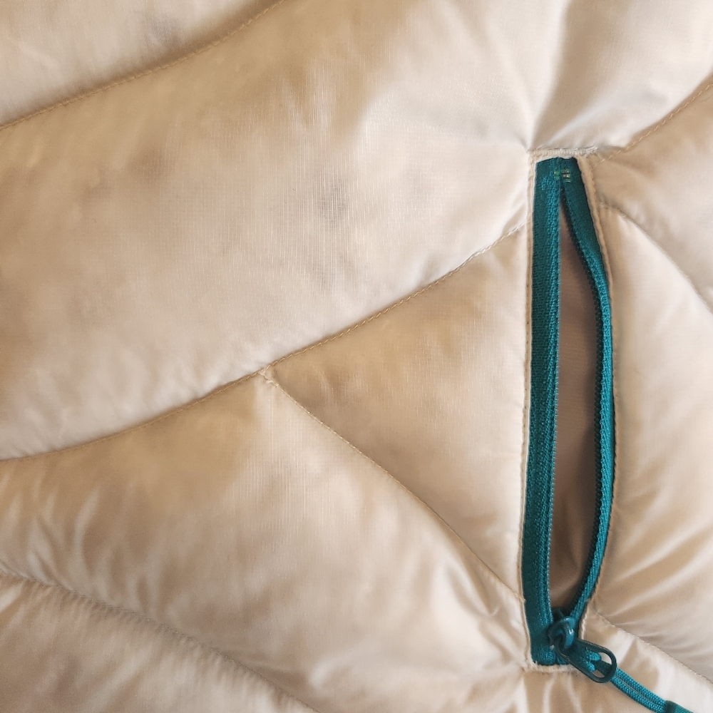 Stoic White Down Jacket, Size Medium - image 6